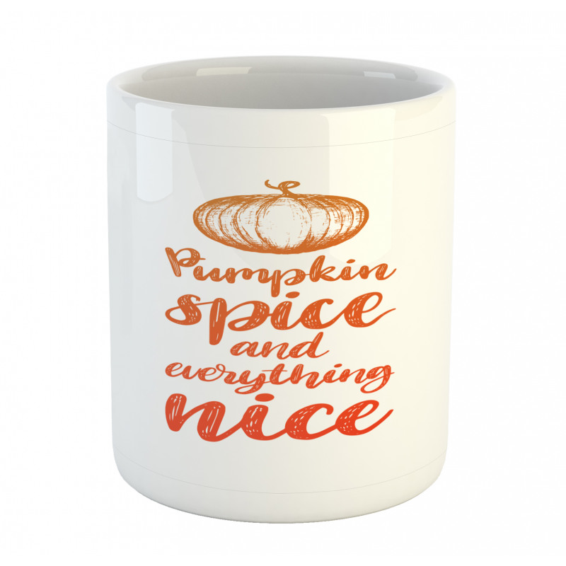 Romantic Fall Writing Mug