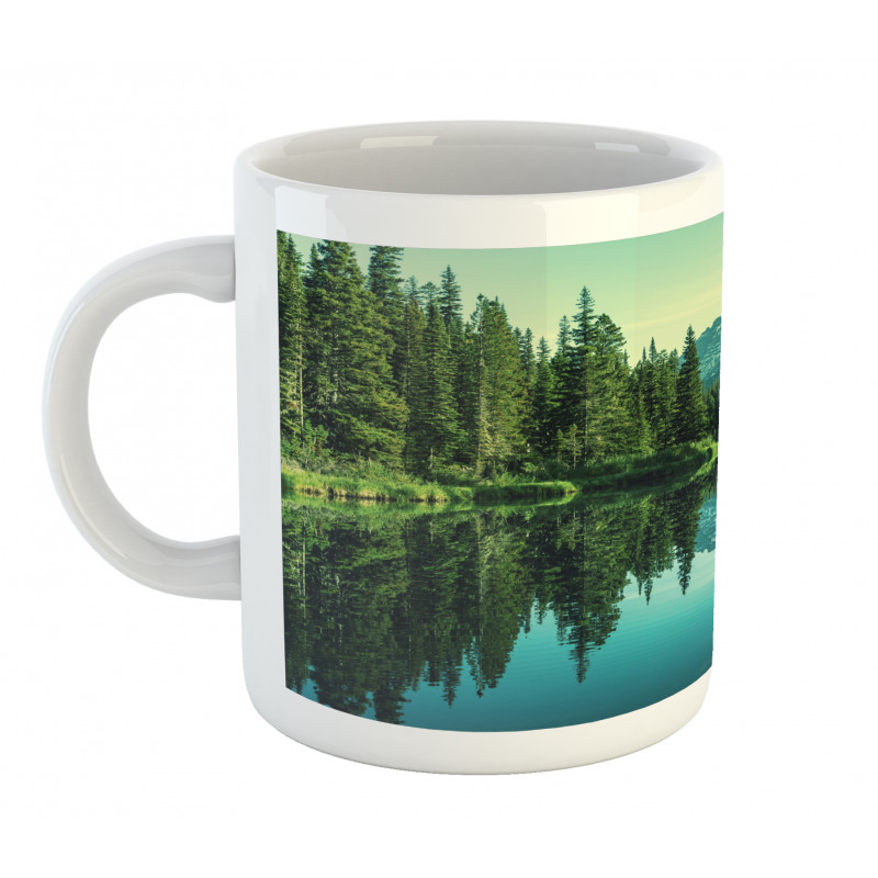 Tree Reflections on Calm Water Mug