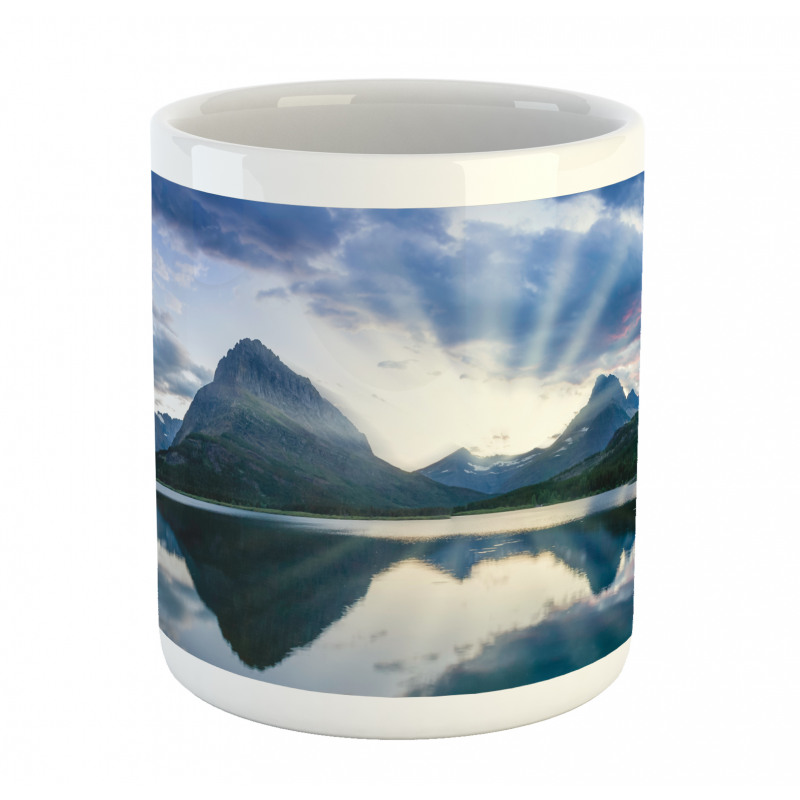 Swiftcurrent Lake Panorama Mug