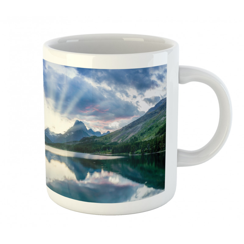 Swiftcurrent Lake Panorama Mug