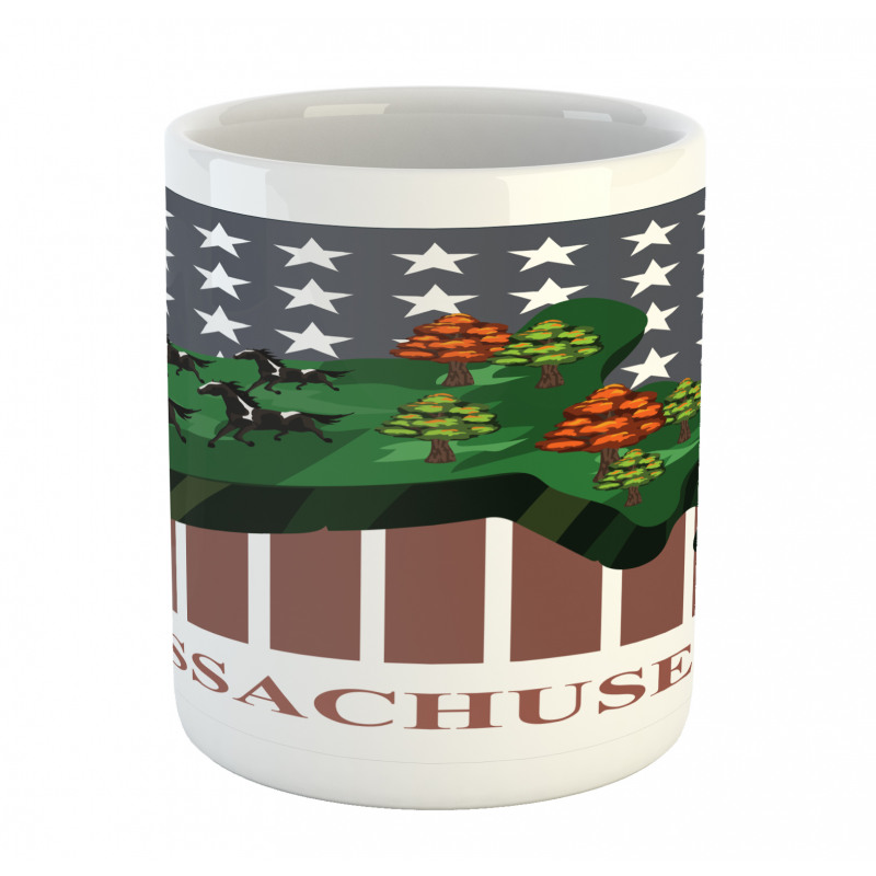 State Map Old Glory Mug