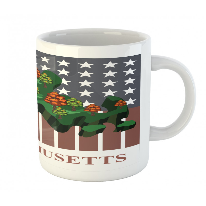 State Map Old Glory Mug