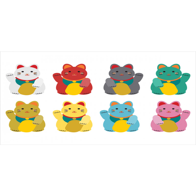 Colorful Maneki Neko Mug