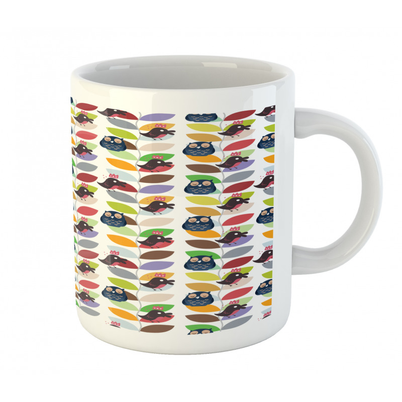 Abstract Vivid Birds Mug