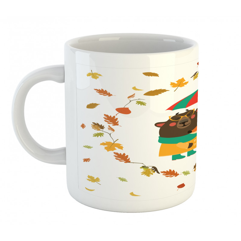 Autumn Fox and Bear Mug