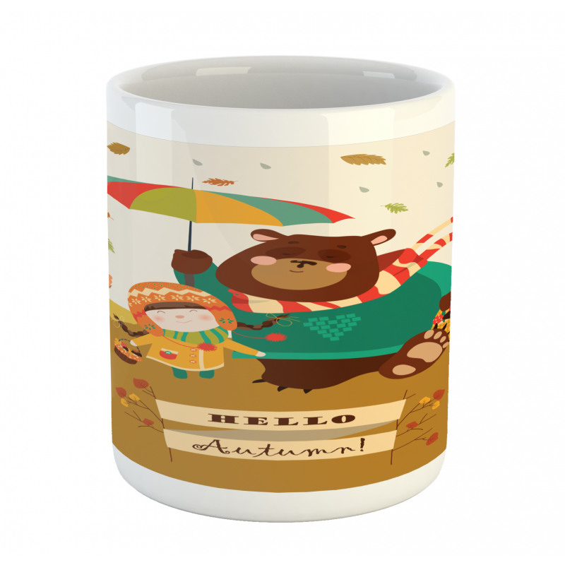 Hello Autumn Cartoon Mug