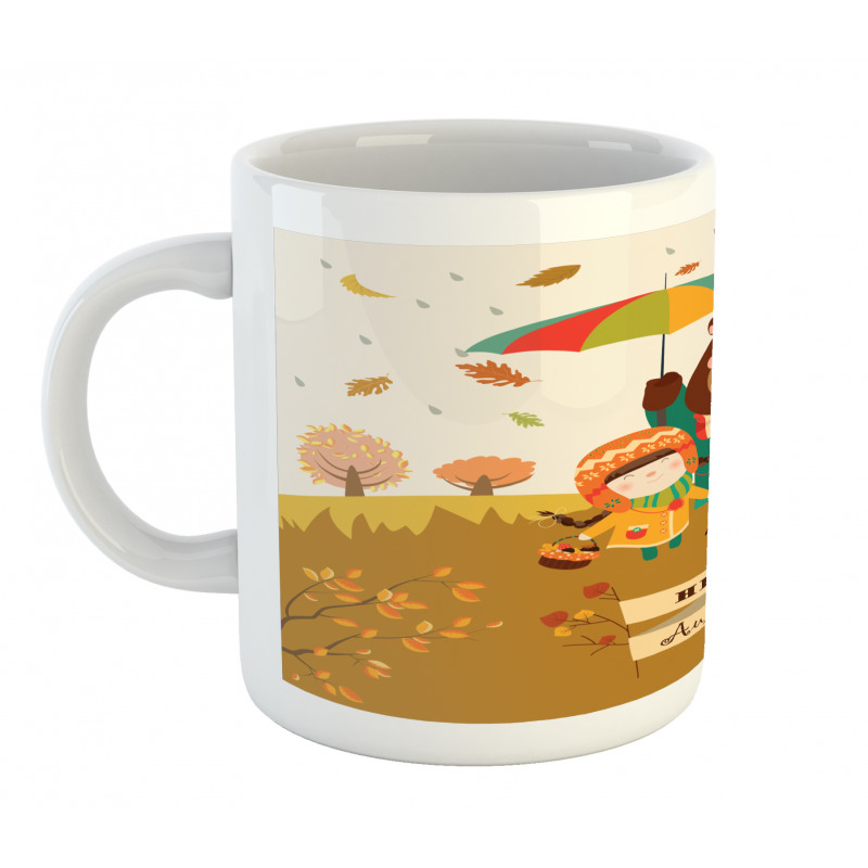 Hello Autumn Cartoon Mug