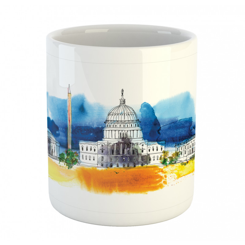 White House Paint Mug