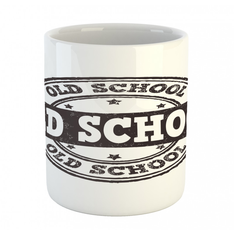 Grunge Retro Look Text Mug