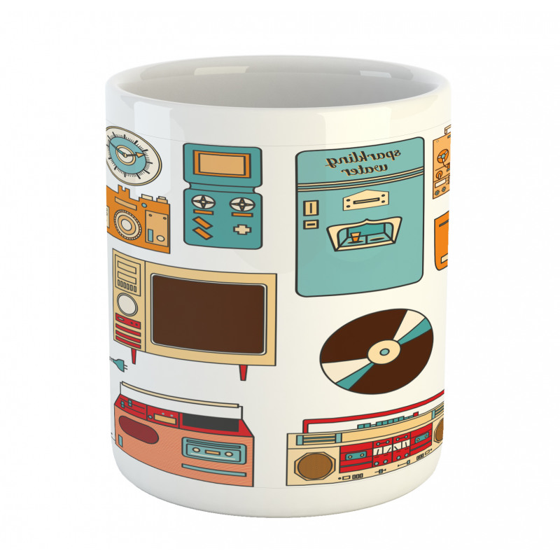 Vintage Electronics Art Mug