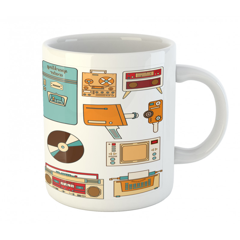 Vintage Electronics Art Mug