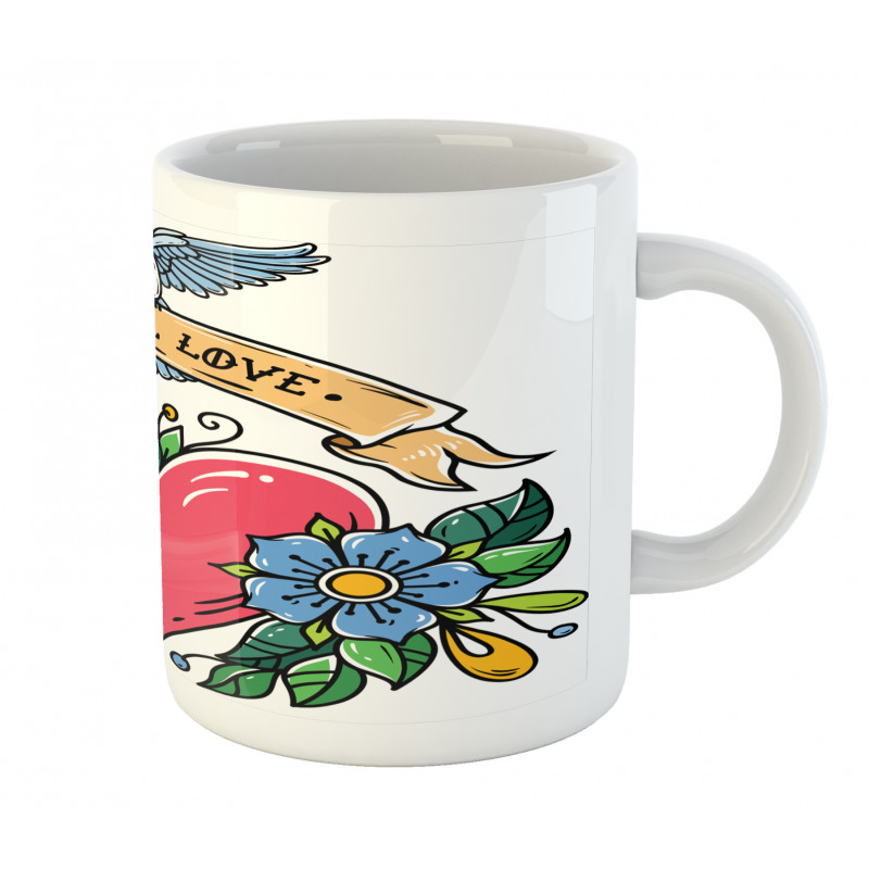 Eternal Love Flora Heart Mug