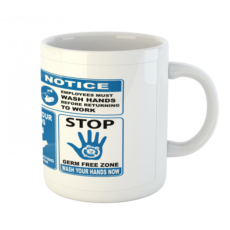 Wash Your Hands Sign Mug