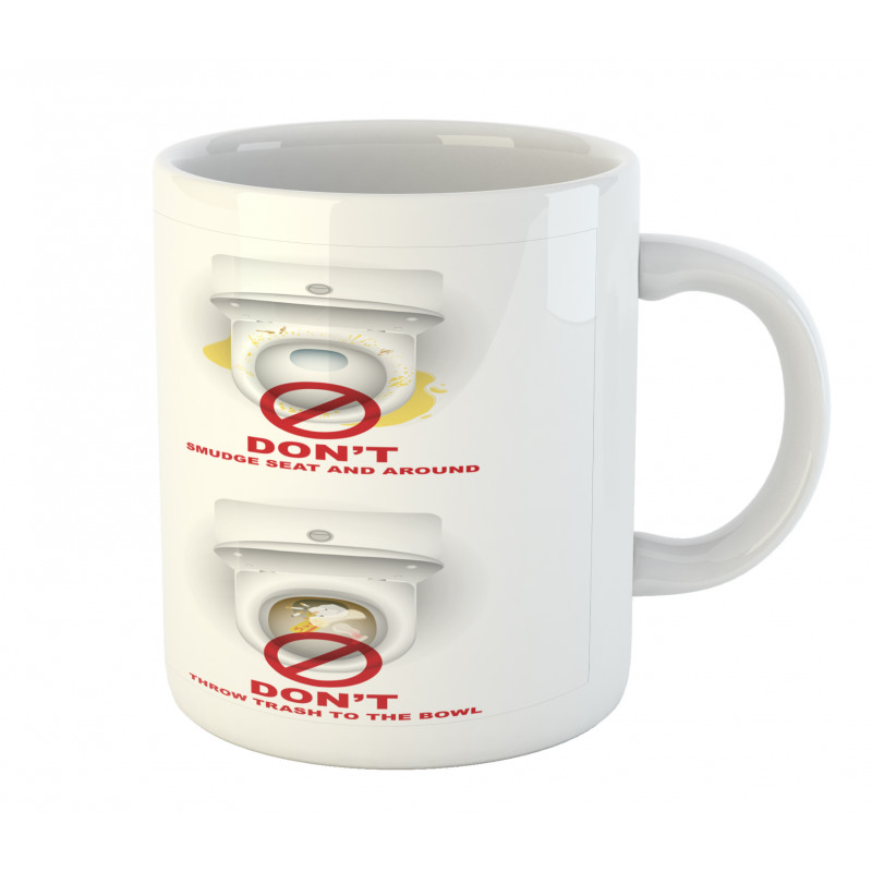 Toilet Bowls Warning Mug