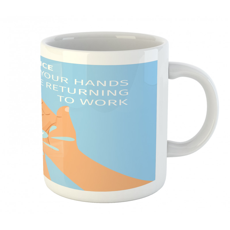 Wash Hands Cartoon Mug