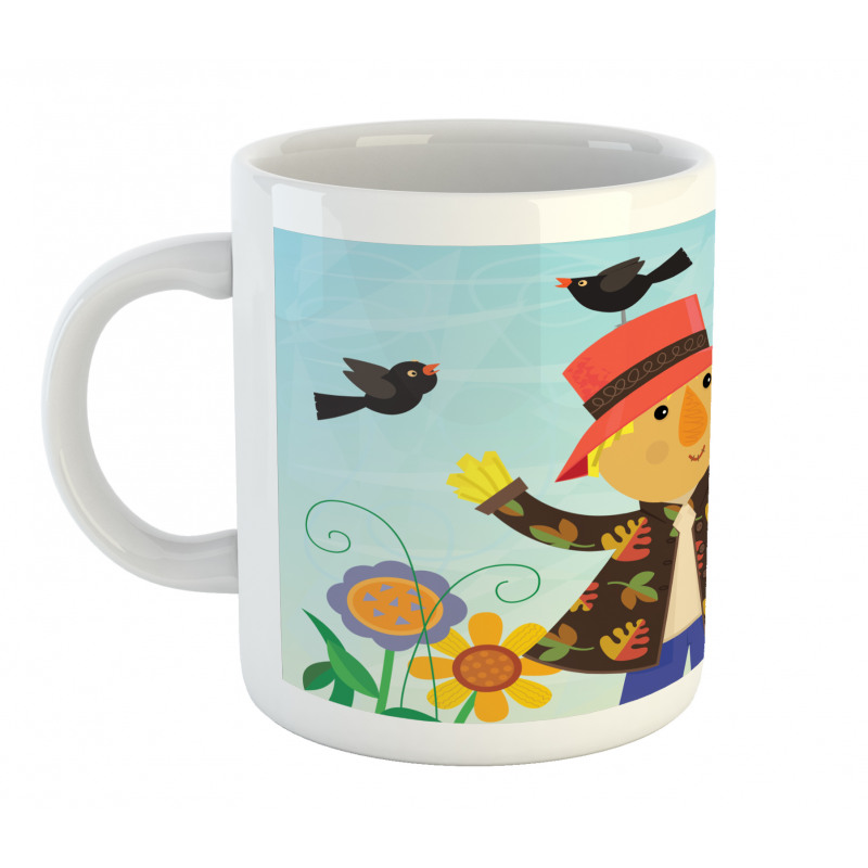 Rustic Scene Bird Friends Mug