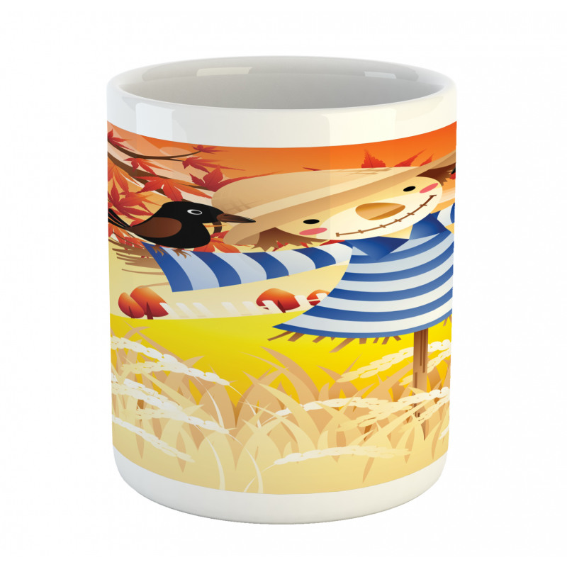 Autumn Field Birds Mug