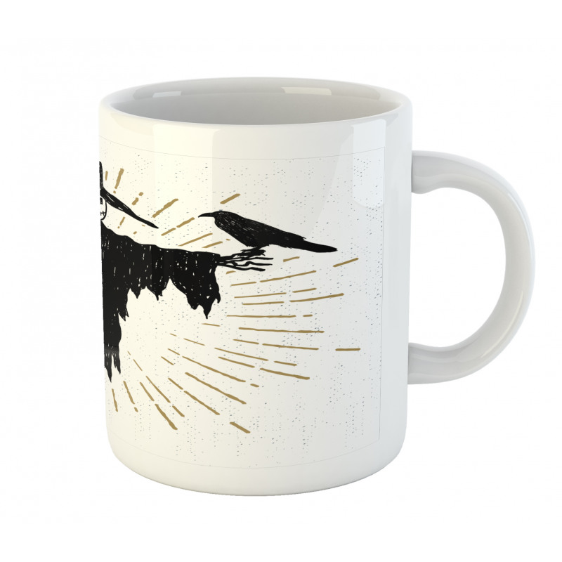 Halloween and Crow Mug