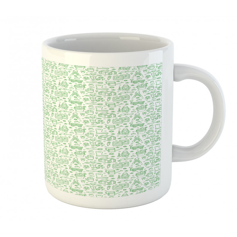 Outline Gardening Mug