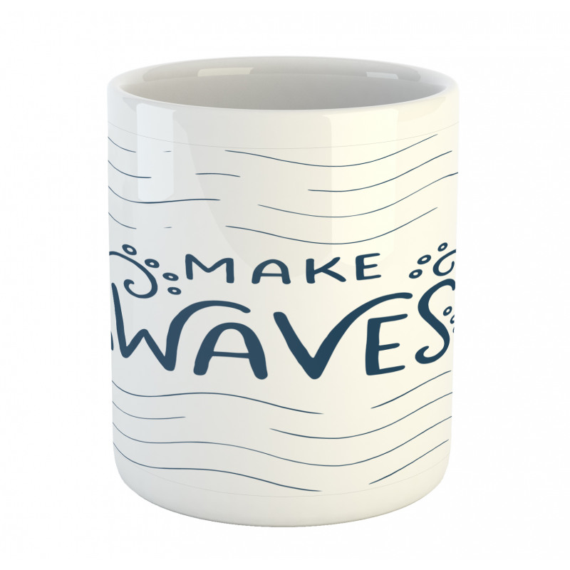 Typography with Splashes Mug