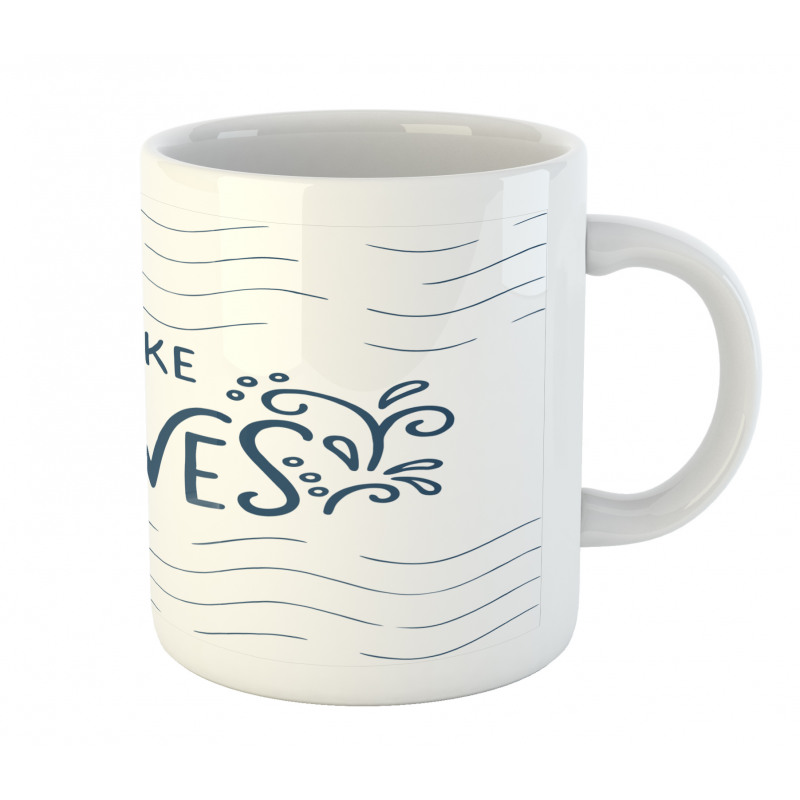 Typography with Splashes Mug