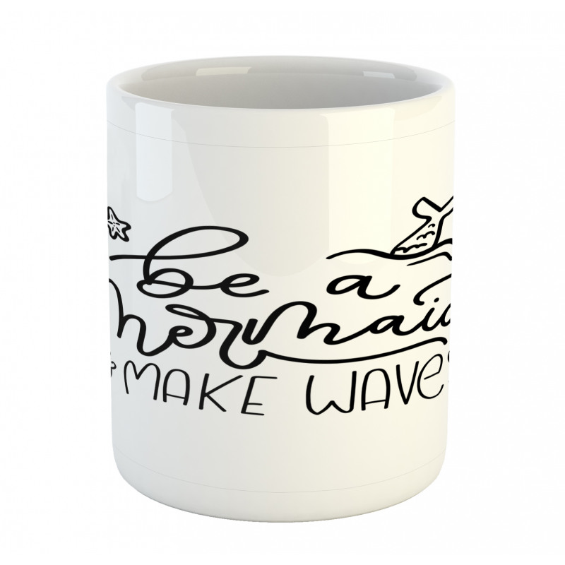 Marine Ornate Words Mug