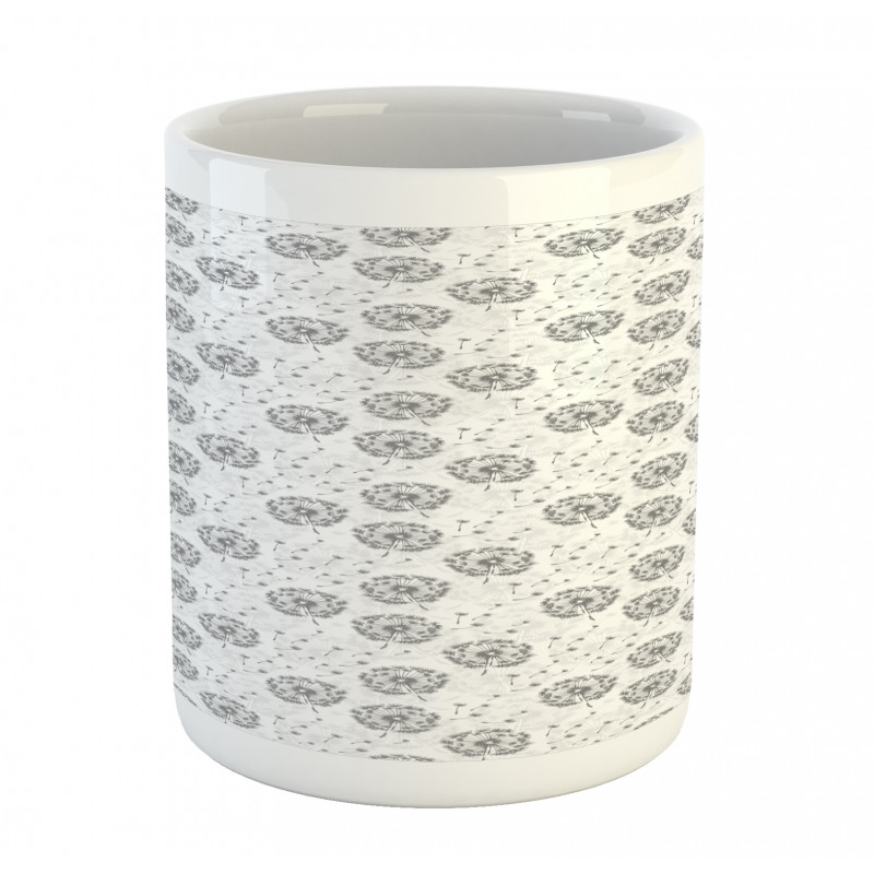 Greyscale Dandelions Mug