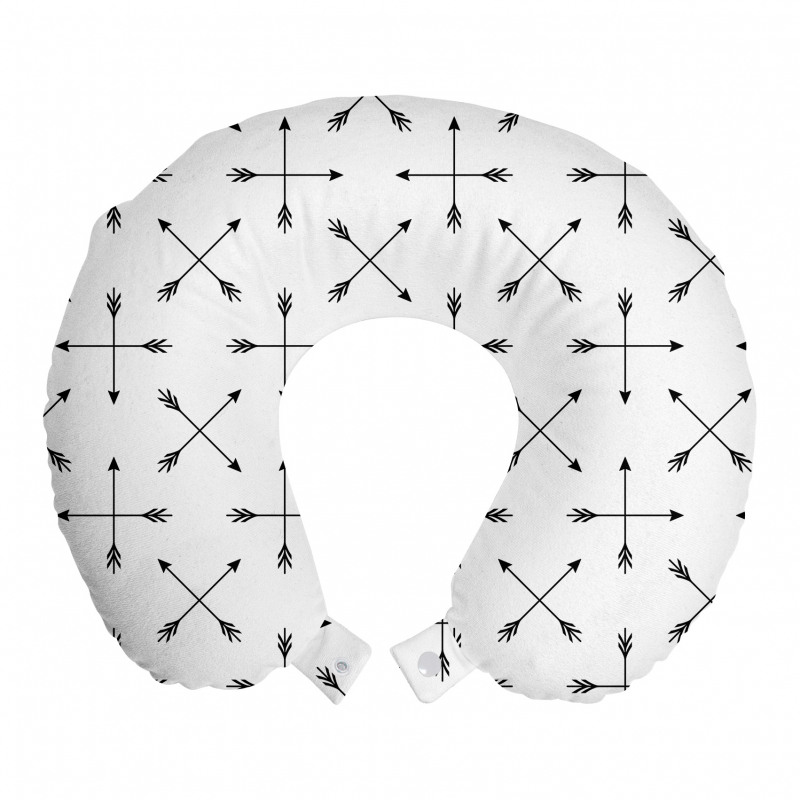 Geleneksel Boyun Yastığı Oklarla Yapılmış Modern Geometrik Desen