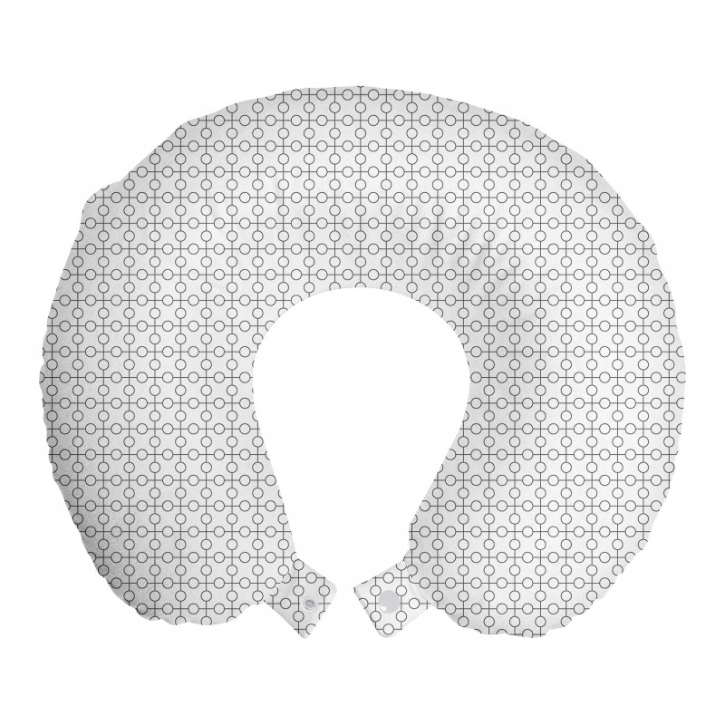 Geometrik Boyun Yastığı Sade Minimal Basit Yuvarlak Şekiller 