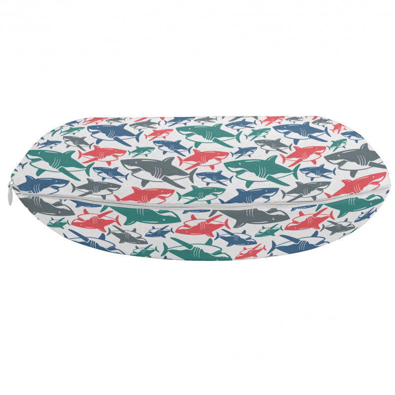 Hayvan Deseni Boyun Yastığı Renkli Köpek Balıkları