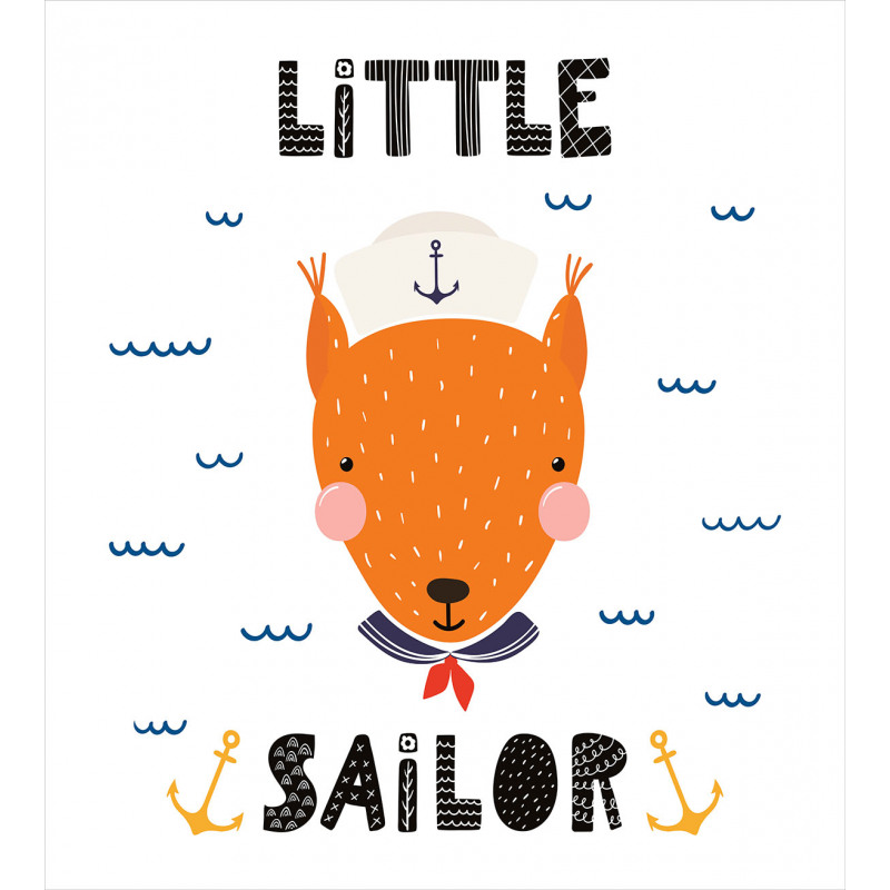 Marine Fox and Little Sailor Duvet Cover Set