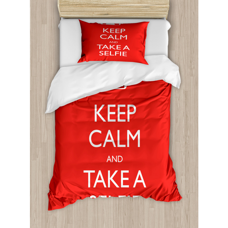 Keep Calm and Take a Selfie Duvet Cover Set