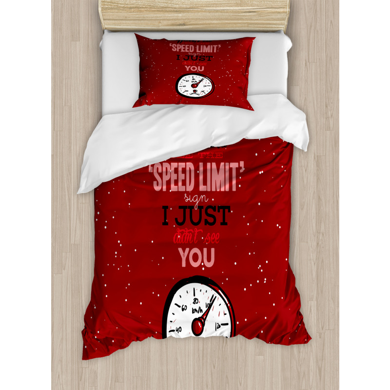 Hilarious Speed Limit Words Duvet Cover Set