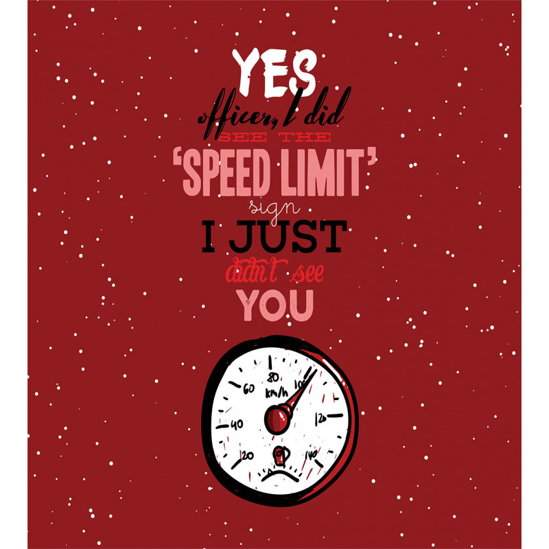 Hilarious Speed Limit Words Duvet Cover Set