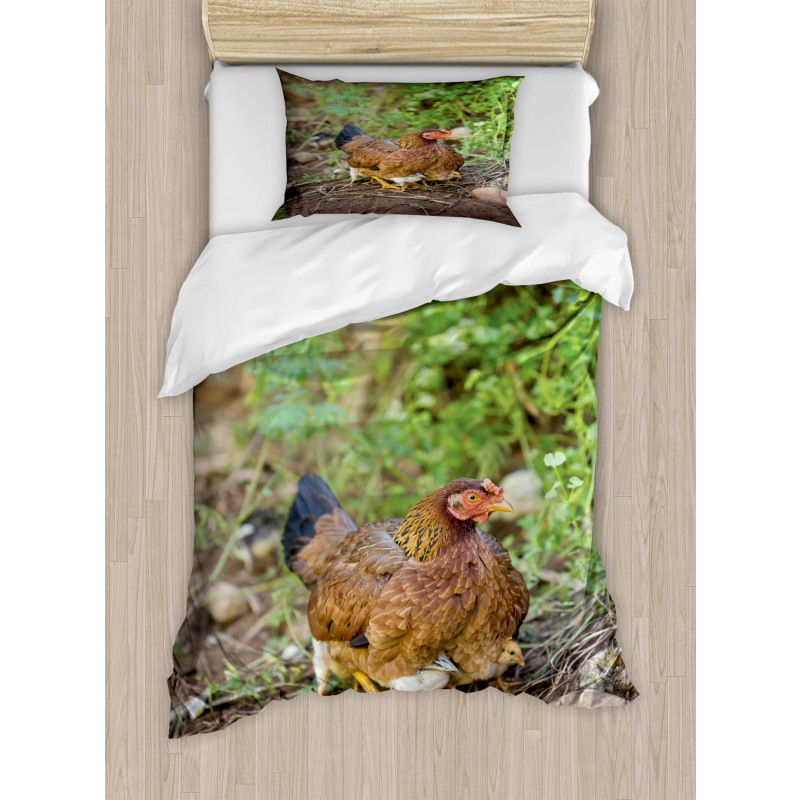 Chicken on Babies Duvet Cover Set