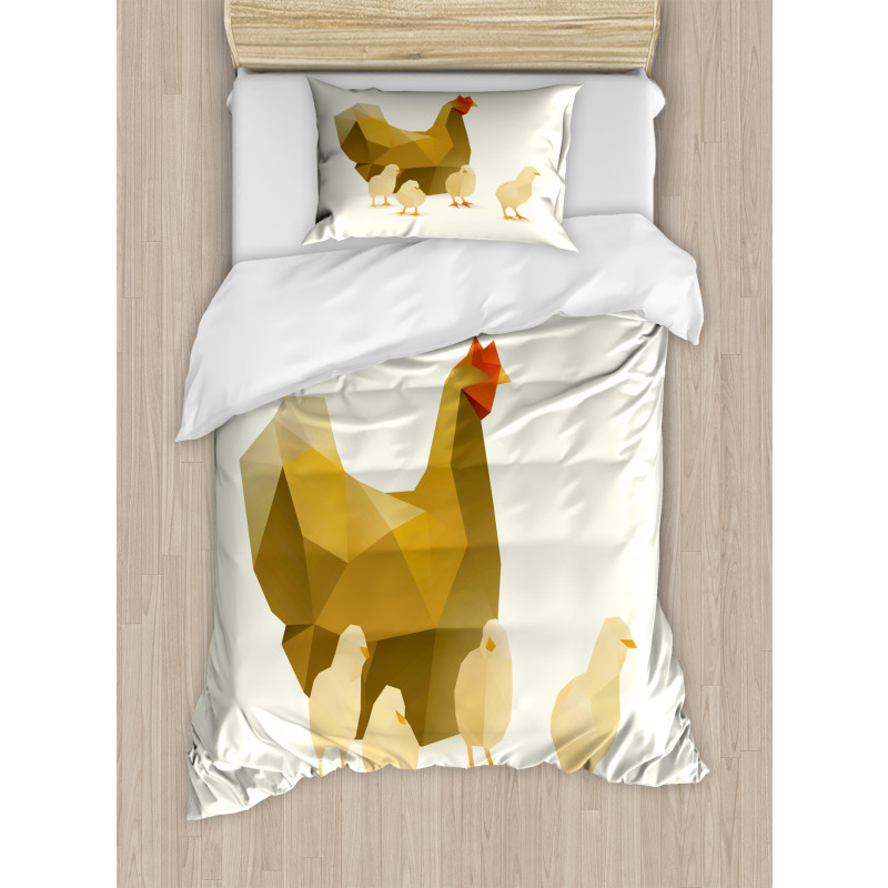 Polygonal Animal Art Duvet Cover Set