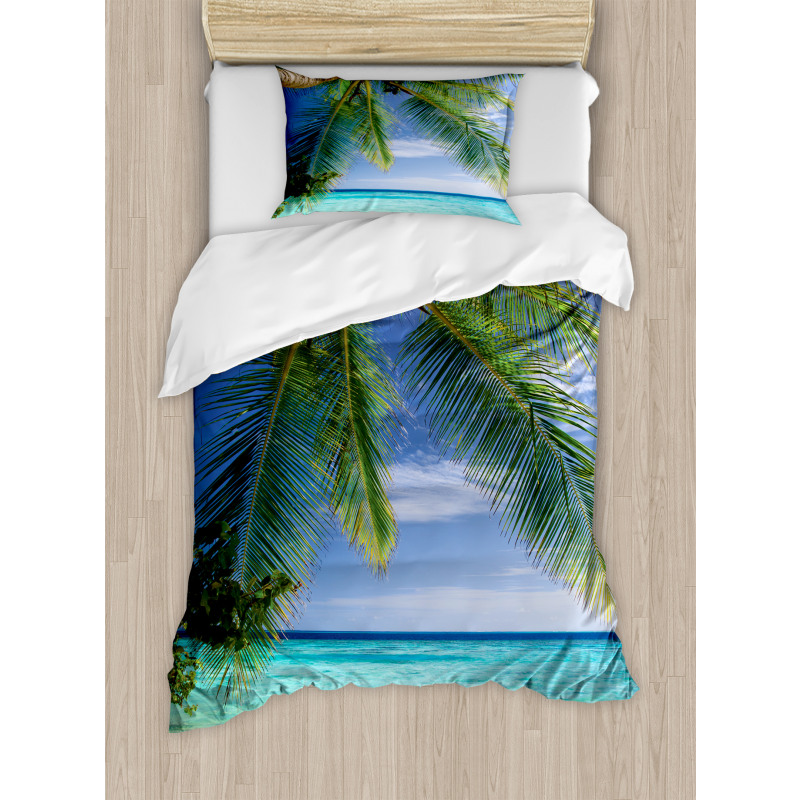 Paradise View Maldives Duvet Cover Set