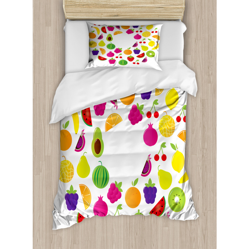 Tasty Circle of Organic Food Duvet Cover Set