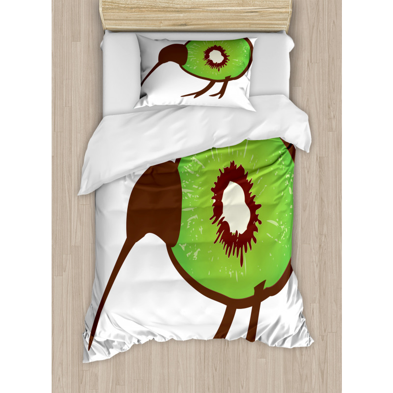 Small Bird and Fruit Slice Duvet Cover Set