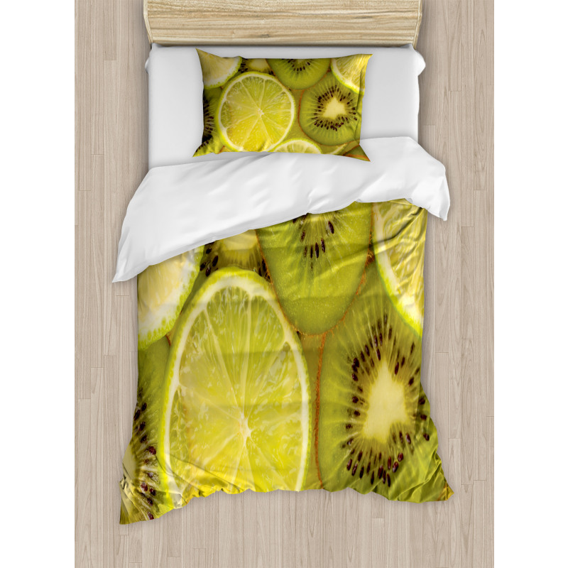 Close up Exotic Fruit and Lime Duvet Cover Set