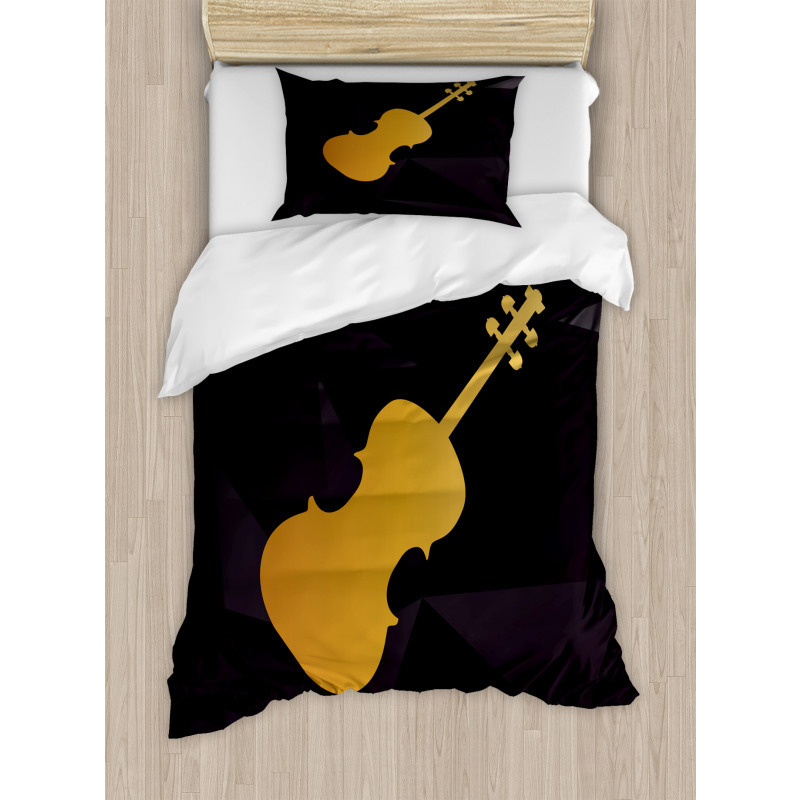 Instrument Silhouette Duvet Cover Set