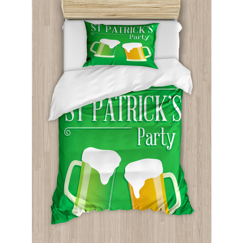 St. Patrick's Day Beers Duvet Cover Set
