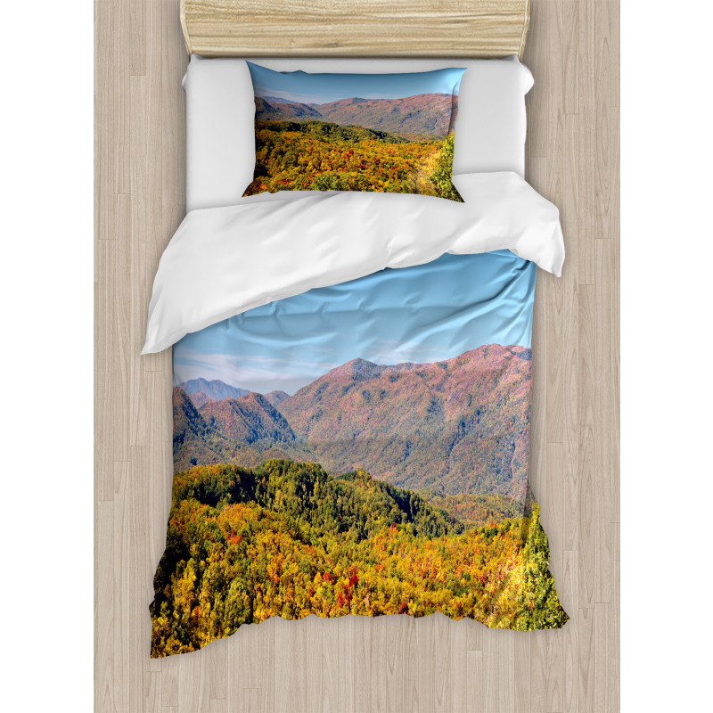 Fall Colors Woodland Duvet Cover Set