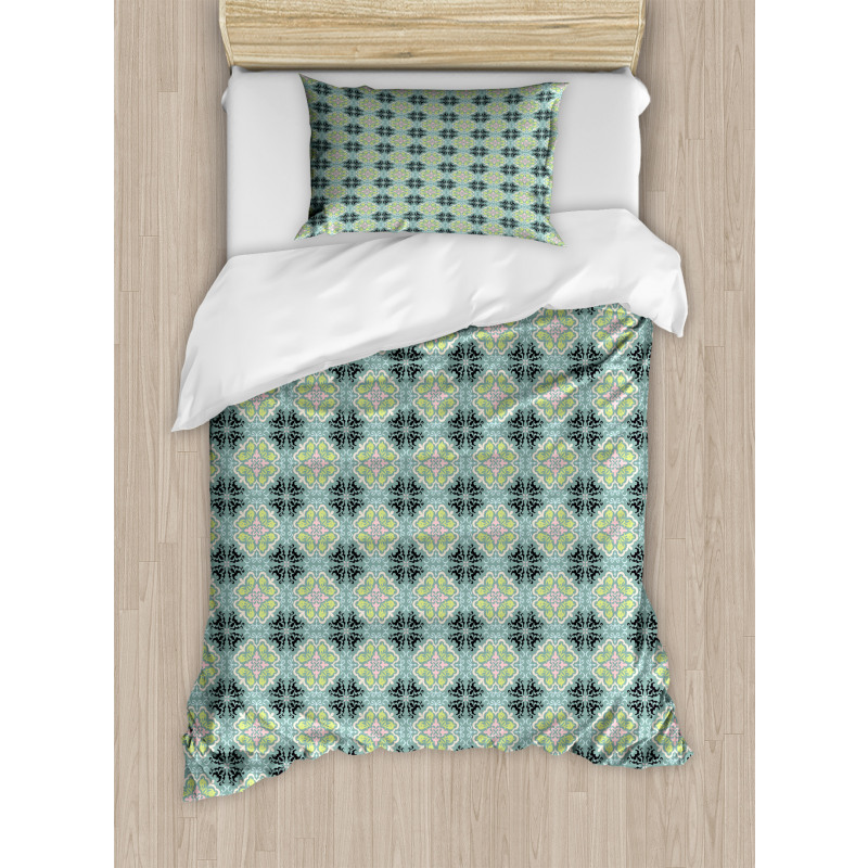 Mediterrenean Tile Inspired Duvet Cover Set