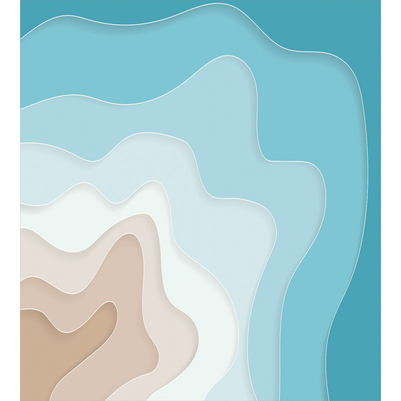 Geode Look Abstract Sea Art Duvet Cover Set