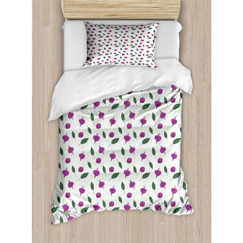 Beetroots and Leaves Duvet Cover Set