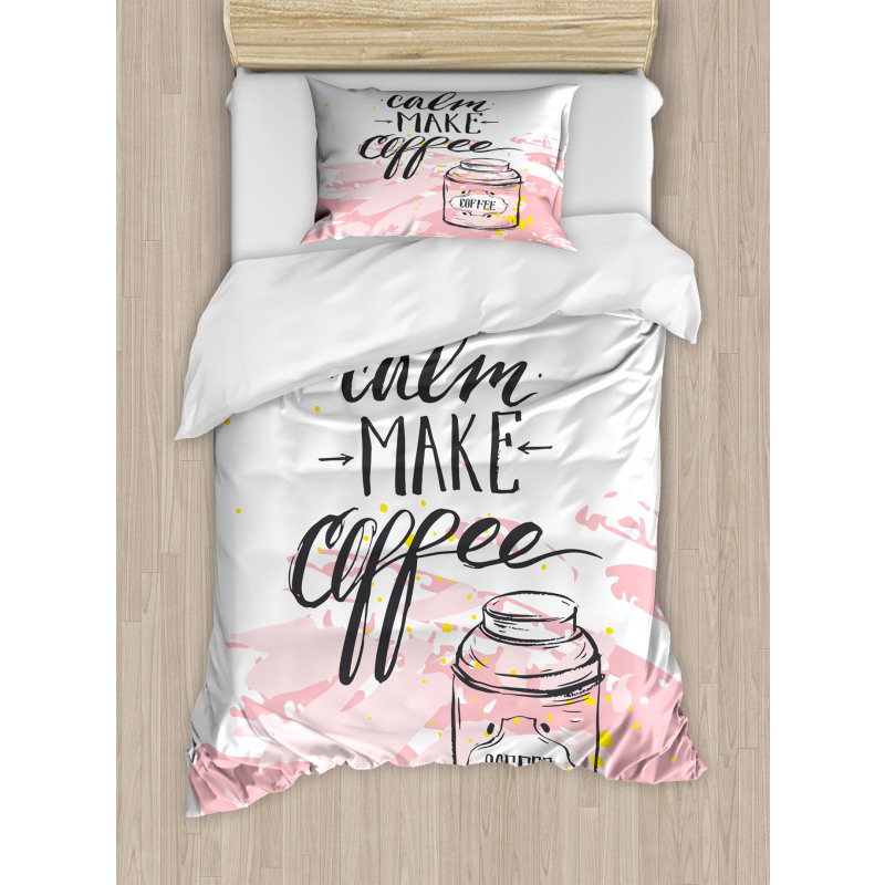 Strokes Make Coffee Duvet Cover Set