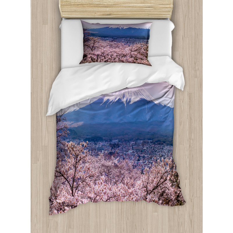 Spring Season Violet Tones Duvet Cover Set