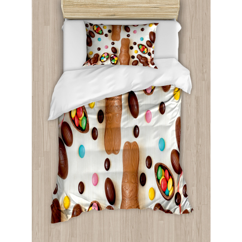 Choco Rabbits Duvet Cover Set