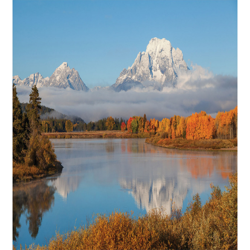 Grand Teton Oxbow Bend Duvet Cover Set